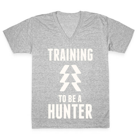 Training To Be A Hunter V-Neck Tee Shirt