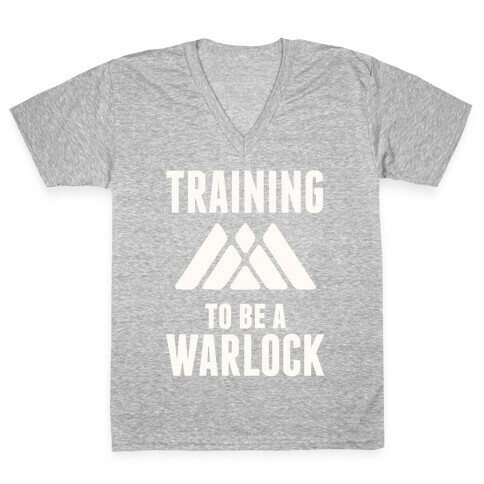 Training To Be A Warlock V-Neck Tee Shirt