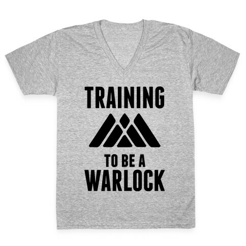 Training To Be A Warlock V-Neck Tee Shirt