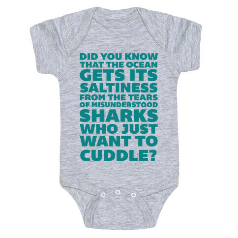 Sharks Who Just Want to Cuddle Baby One-Piece