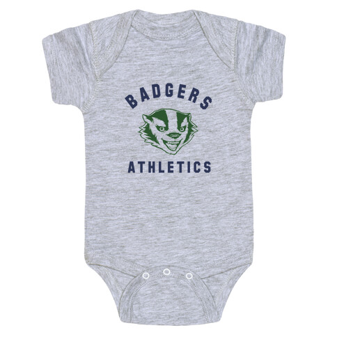 Badgers Green & Navy Baby One-Piece