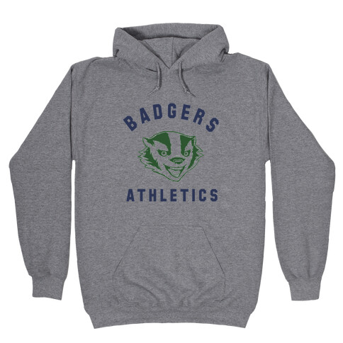 Badgers Green & Navy Hooded Sweatshirt