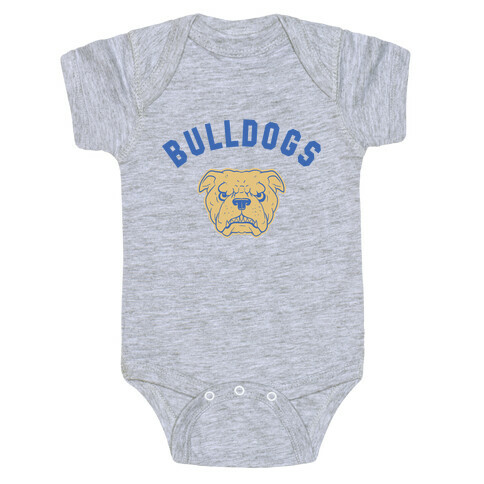 Bulldogs Red & Gold Baby One-Piece