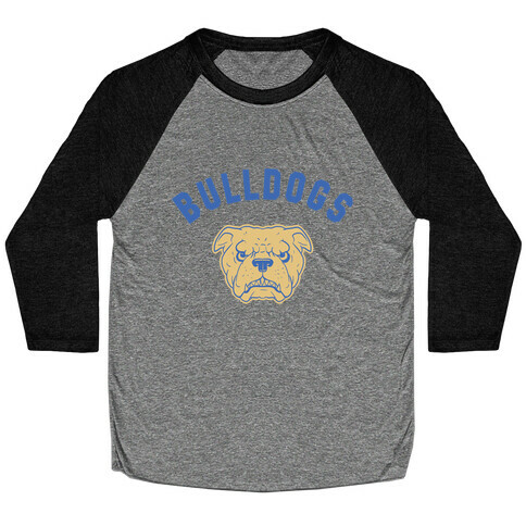 Bulldogs Red & Gold Baseball Tee