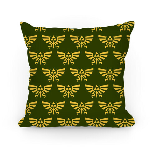 Hylian Crest Pattern Pillow
