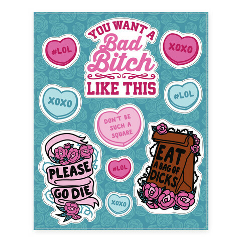 Bad Bitch  Stickers and Decal Sheet