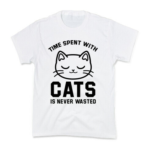 Time Spent With Cats Kids T-Shirt