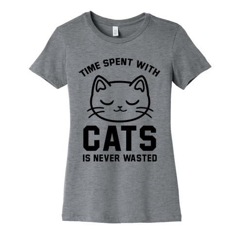 Time Spent With Cats Womens T-Shirt