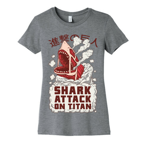 Shark Attack On Titan Womens T-Shirt