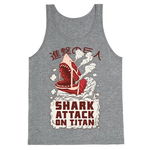 Shark Attack On Titan Tank Top