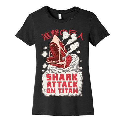 Shark Attack On Titan Womens T-Shirt