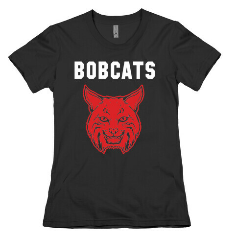 Bobcats Red & Black  Womens T-Shirt