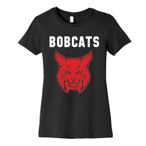 Bobcats Red & Black  Womens T-Shirt