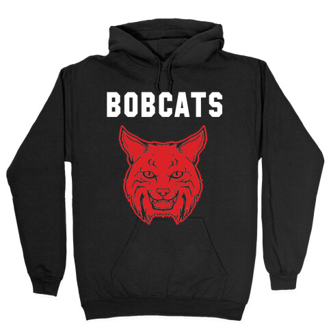 Bobcats Red & Black  Hooded Sweatshirt