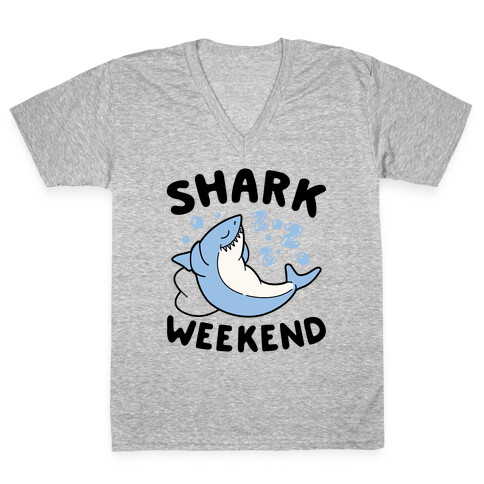Shark Weekend V-Neck Tee Shirt