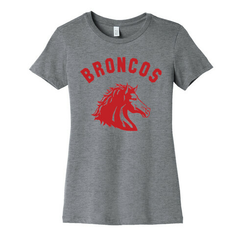 Broncos Red Womens T-Shirt