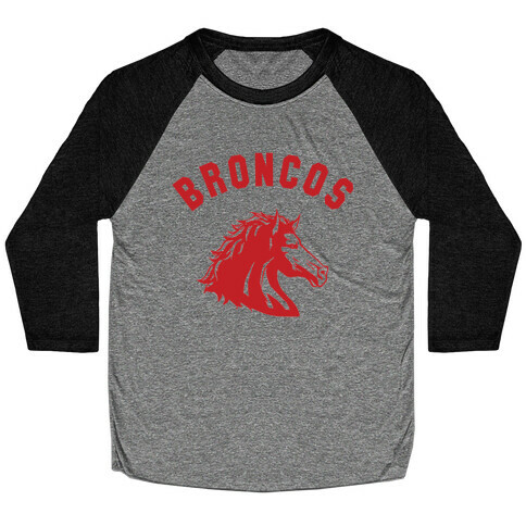 Broncos Red Baseball Tee