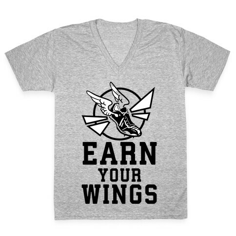 Earn Your Wings V-Neck Tee Shirt