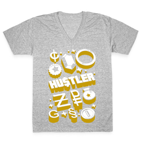 Game Money Hustler V-Neck Tee Shirt