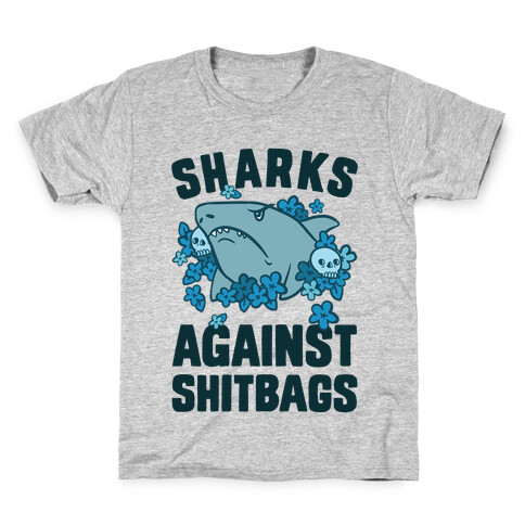 Sharks Against Shitbags Kids T-Shirt