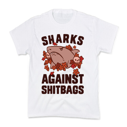 Sharks Against Shitbags Kids T-Shirt