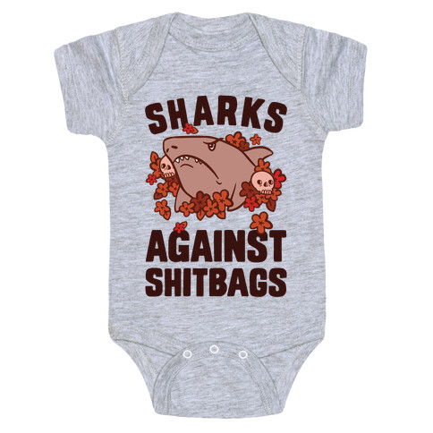 Sharks Against Shitbags Baby One-Piece