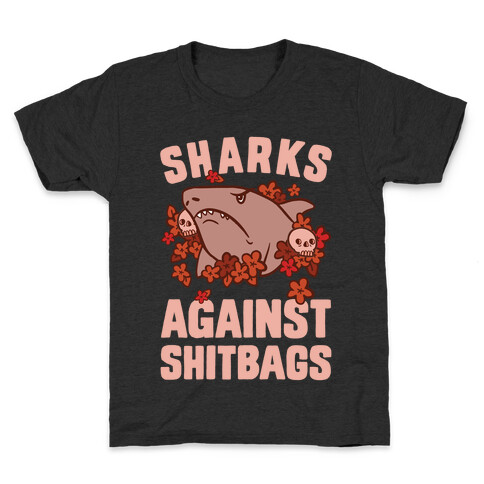 Sharks Against Shitbags Kids T-Shirt
