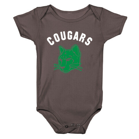 Cougar Green Black & White  Baby One-Piece