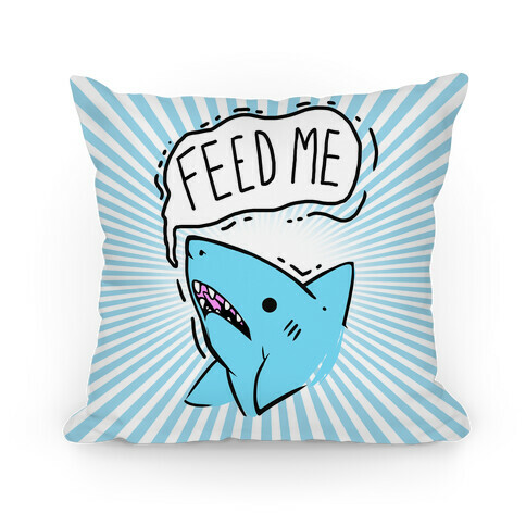 Feed Me Shark Pillow