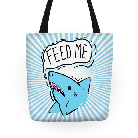 Feed Me Shark Tote