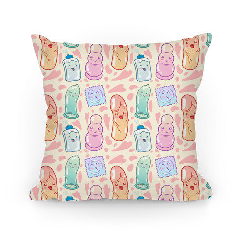 Cute Sex Toy Pattern Pillow