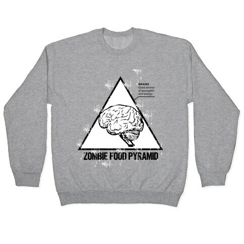 Zombie Food Pyramid Pullover