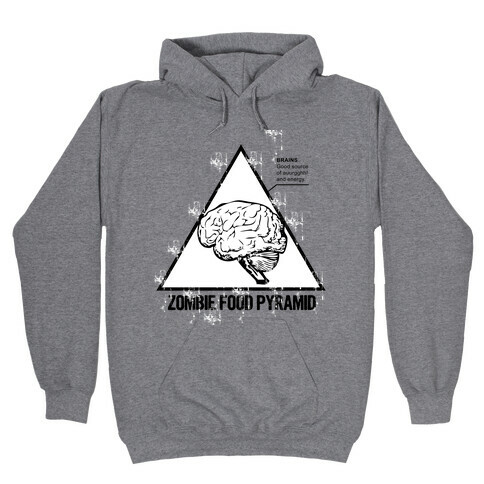 Zombie Food Pyramid Hooded Sweatshirt