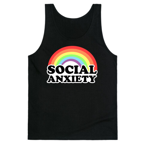 Social Anxiety Rainbow Tank Top