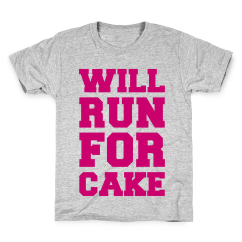 Will Run For Cake Kids T-Shirt