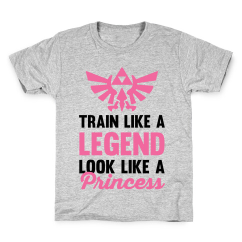 Train Like A Legend Look Like A Princess Kids T-Shirt