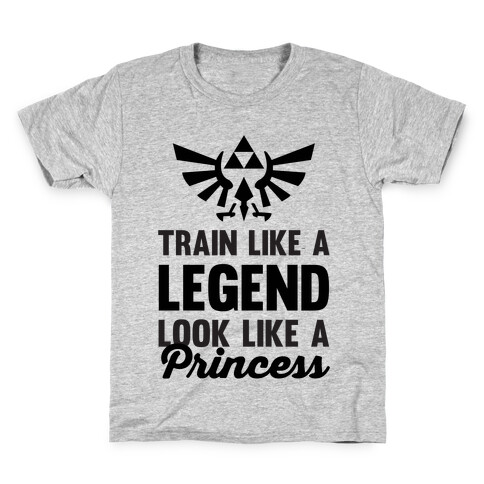 Train Like A Legend Look Like A Princess Kids T-Shirt