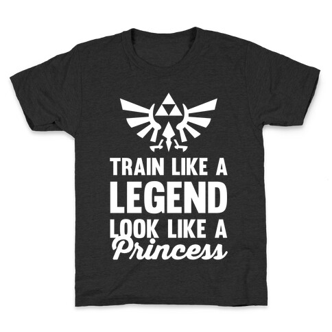 Train Like A Legend Look Like A Princess Kids T-Shirt