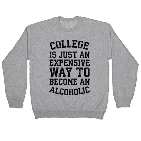 College Is Just An Expensive Way To Become An Alcoholic Pullover