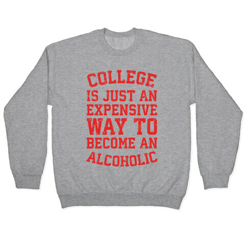 College Is Just An Expensive Way To Become An Alcoholic Pullover