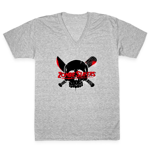 Zombie Slayers V-Neck Tee Shirt