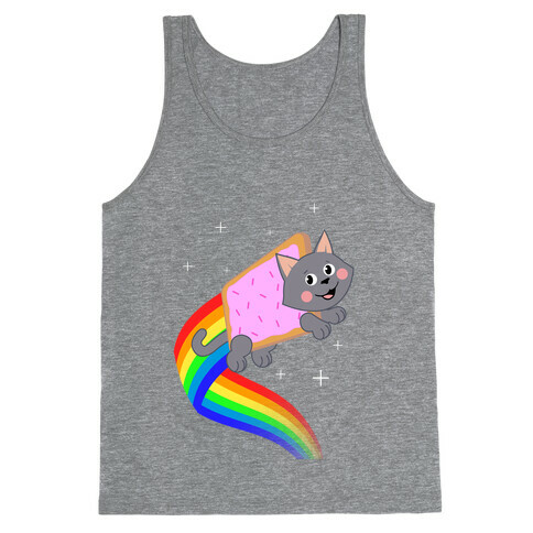 Rainbow Pastry Cat Tank Top