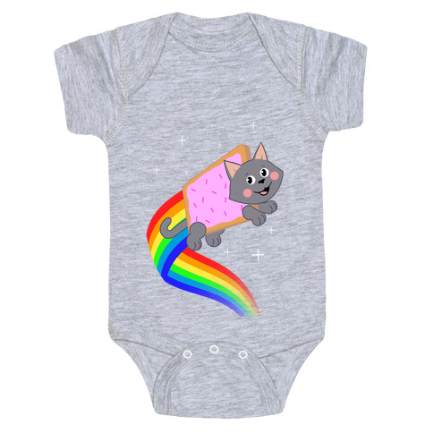 Rainbow Pastry Cat Baby One-Piece