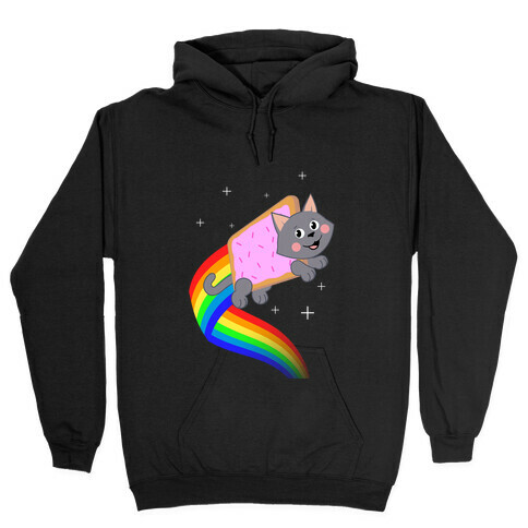 Rainbow Pastry Cat Hooded Sweatshirt