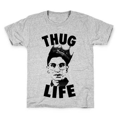 Ruth Bader Ginsberg Thug Life Kids T-Shirt