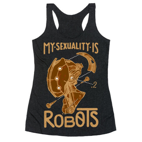 My Sexuality is Robots Racerback Tank Top