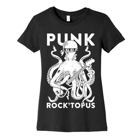 Punk Rocktopus Womens T-Shirt