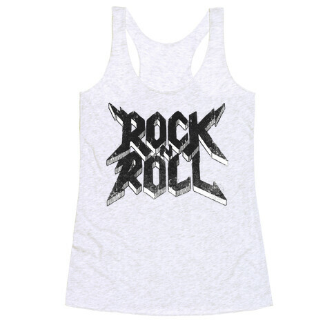 Rock n Roll (vintage) Racerback Tank Top