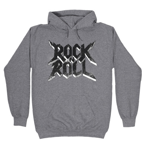 Rock n Roll (vintage) Hooded Sweatshirt