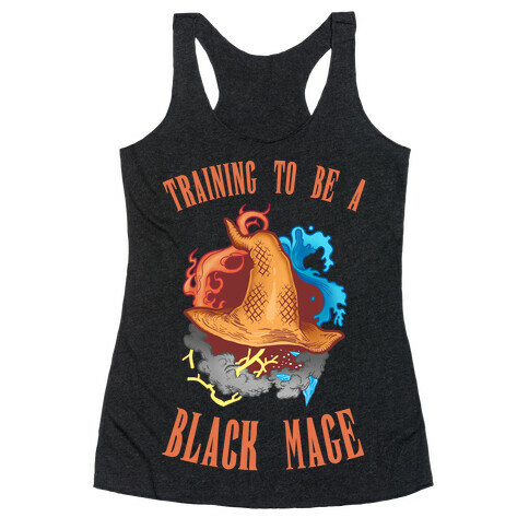 Training To Be A Black Mage Racerback Tank Top